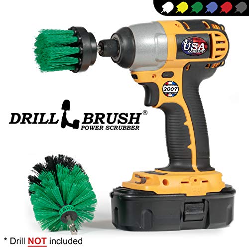 Image of Drill Powered Kitchen Cleaning Brushes - Oven Cleaning Tools - Fridge Stain Remover - Kitchen Cleaning Supplies - Kitchen Scrubbers - Countertop Scrub Brush - Air Fryer Cleaning Kit - Sink Cleaner