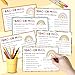 60Pcs Happy Mail Cards for Teachers to Parents,Boho Rainbow Motivational Notes,Classroom Behavior Reward Postcards for Preschool Kindergarten Elementary School Supplies (Rainbow)