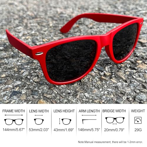 Image of Joopin Square Sunglasses Polarized UV400 Designer Sun Glasses Men Women | Oversized, Plastic Frame, Retro, Vintage, Unisex, Trendy Shades for Driving, Party, Fishing, Business, Costume