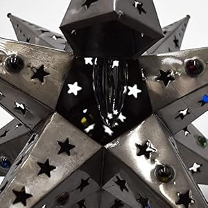 12inchmoravianhangingtinstarlightstarcutwithmarbles Urban Country Home Decor 12 inch moravian hanging tin star light star cut with marbles urban country home decor