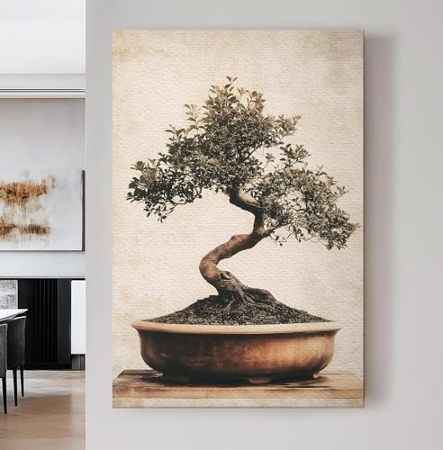 Peinture a l huile japonaise art rustique de la nature decoration murale 70x100