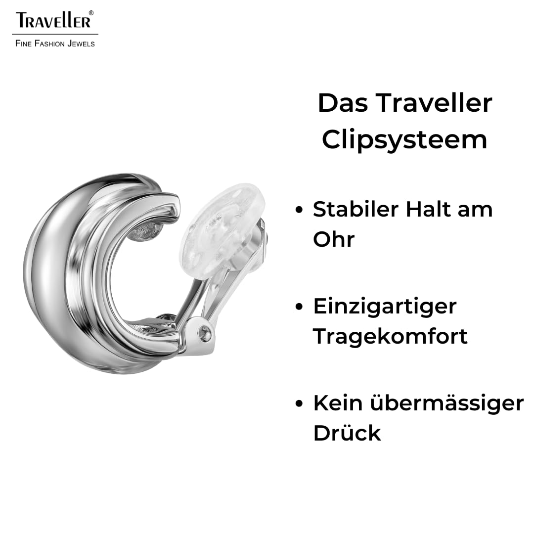 Traveller Ohrclip - Vergoldet/Platiniert/Bicolor