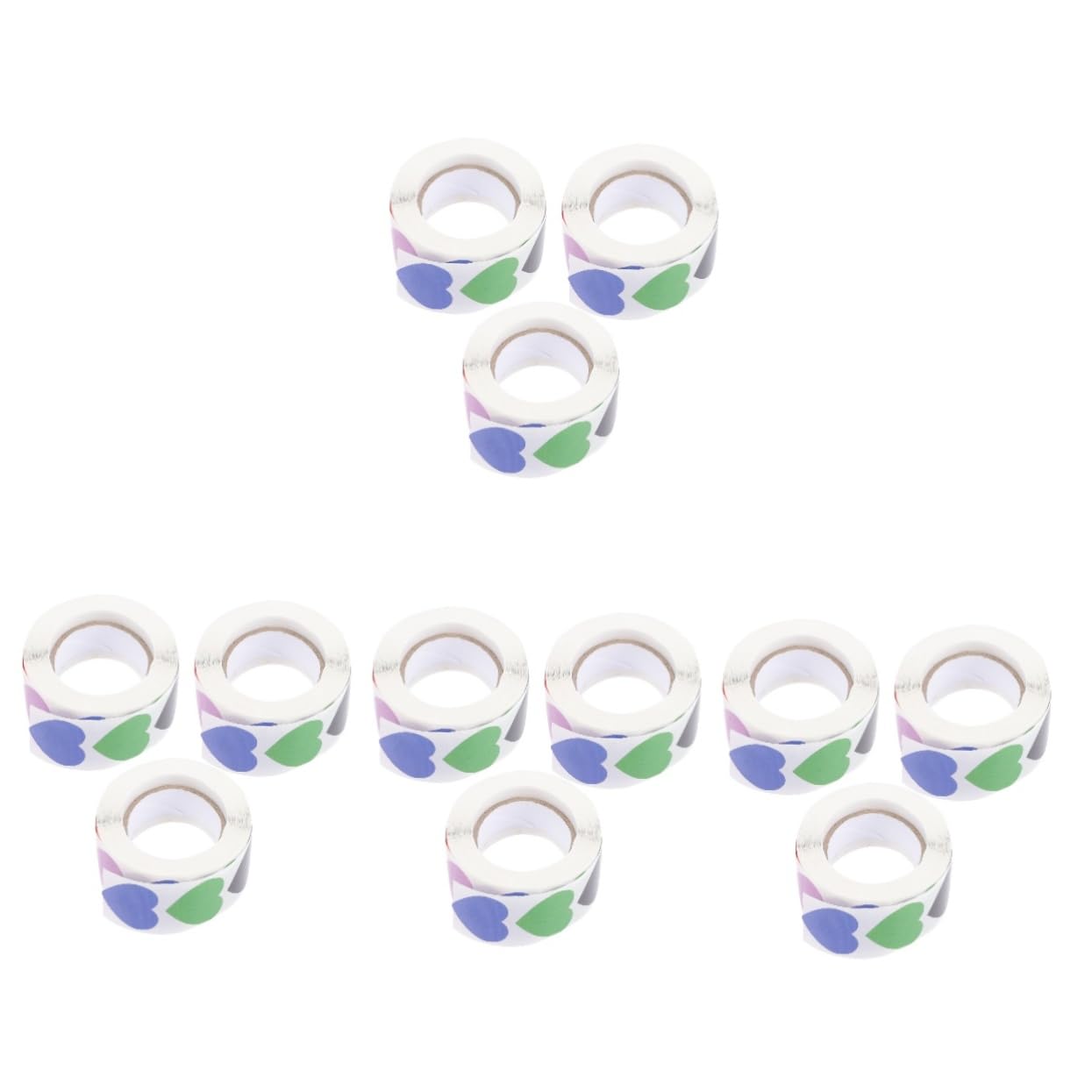 Operitacx 4 Set Di Adesivi Con Sigillo A Forma Di Cuore Etichette Adesive Per Natale Matrimonio Dimensioni Decorative Per Confezioni E Spedizioni Postali 1500 Pezzi * 4