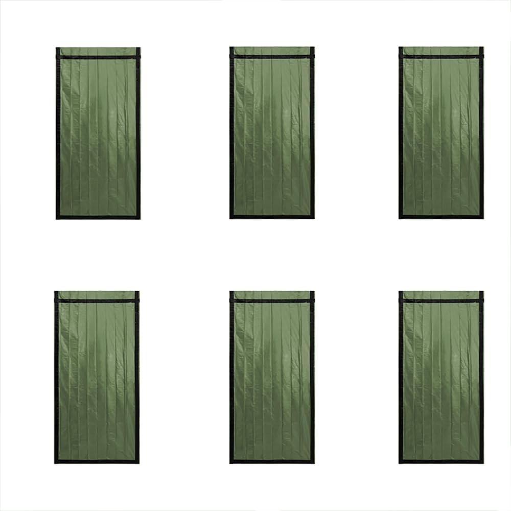 6Pcs Insulated Thermal Tarp, Emergency Blanket with Carry Bag and Whistle, Lightweight Foldable Survival Blanket, Keep You Dry and Warmth, for Survival Camping Extreme Weather