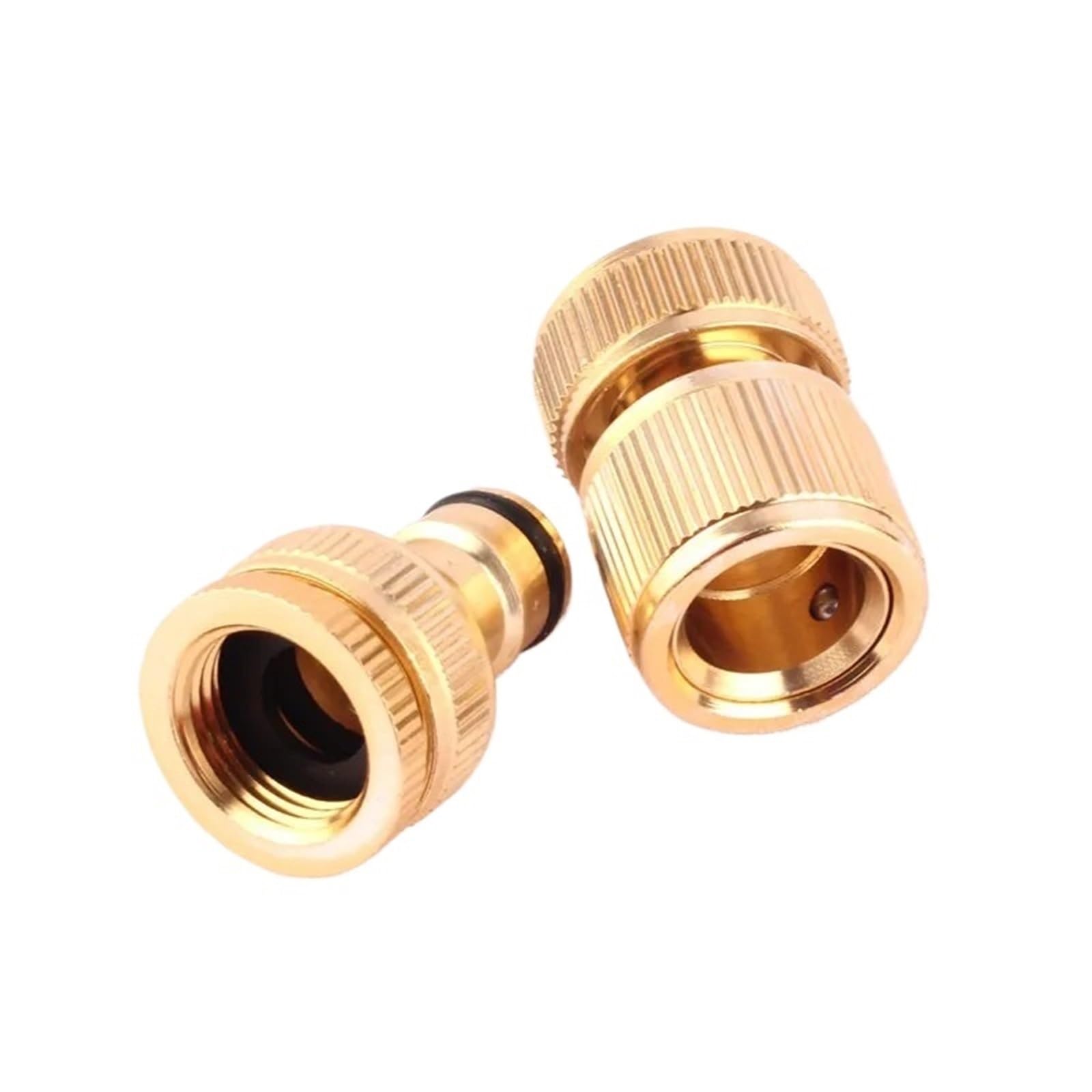Sfoikvg Aluminum Hose Connector Garden Hose Connector, Water Tap Adapter, Irrigation Fast Joint, Pipe, 1/2 ", 3/4" To 16Mm, 1Set For Outdoor Taps(Aluminum)