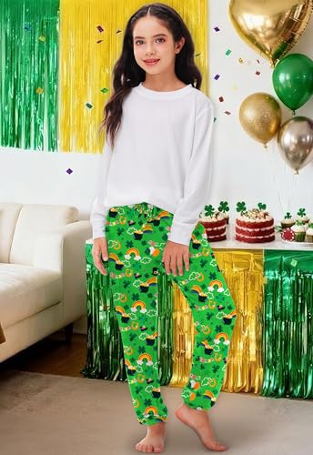 Image of Deerose 4th of July Pants American Flag Drawstring Sweatpants with Pockets 5-14 Years