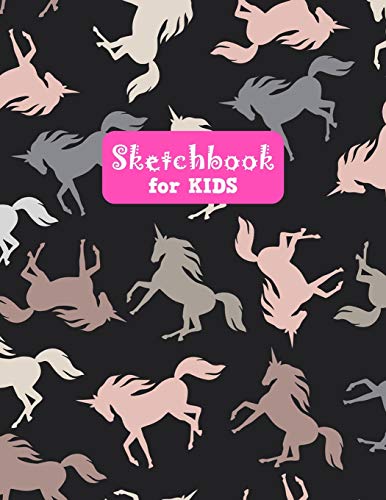 Sketchbook for Kids: Adorable Unicorn Large Sketch Book for Drawing, Writing, Painting, Sketching, Doodling and Activity Book- Birthday and Christmas ... Teens and Women - Nathalie Modern Press # 021 image 3