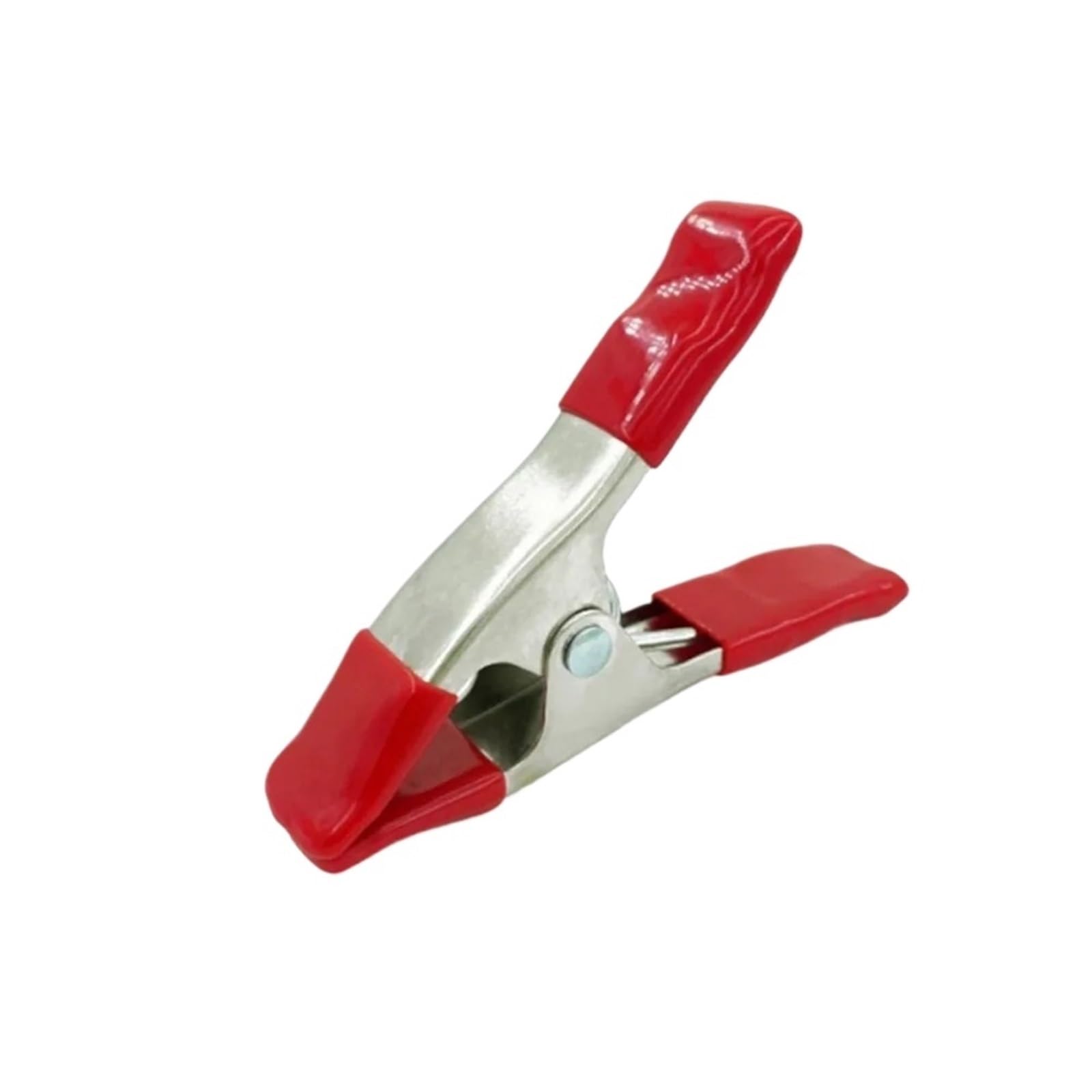 2 morsetti a molla multiuso in metallo da 1,7 cm, a forma di A, antiscivolo, resistenti (15,2 cm, rosso)