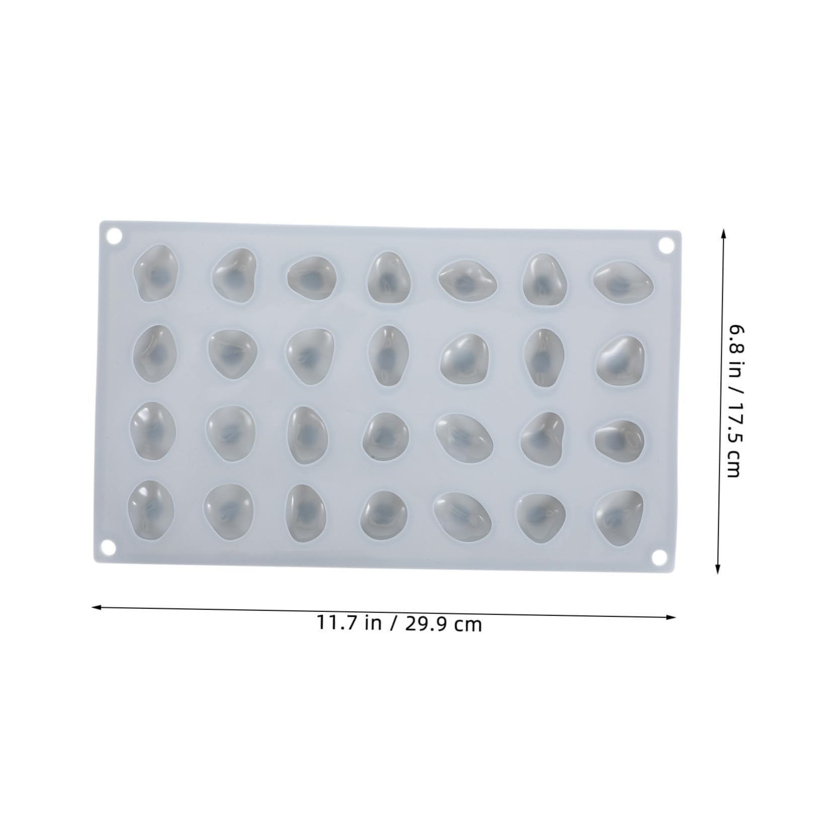 3 Piezas Molde de Silicona para Chocolate y Fondant Diseño de Piedras Suaves Molde Flexible para Repostería DIY Fácil Desmoldeo y Limpieza