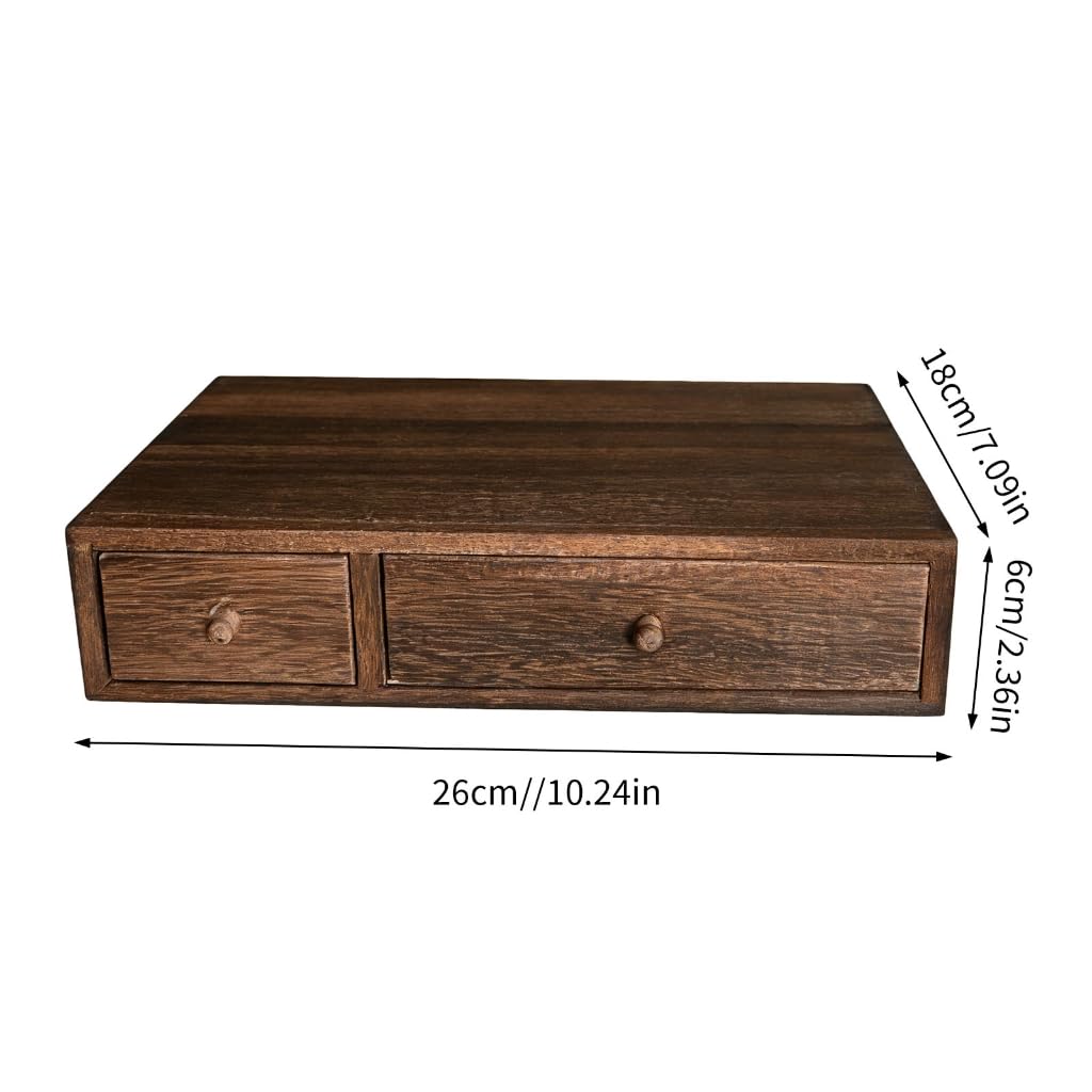 Organizer da scrivania in legno con scomparti multipli per casa, ufficio e cucina