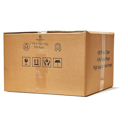 image for ShopSmart Online (100 Rolls) 2 1/4 x 150 ft White Adding Machine Tape 