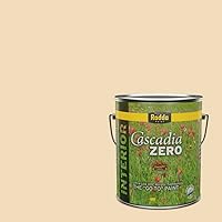 Vista 14 de Rodda Paint CASCADIA ZERO Interior Semi-Gloss Paint & Primer in One, Quart, Gold Tweed