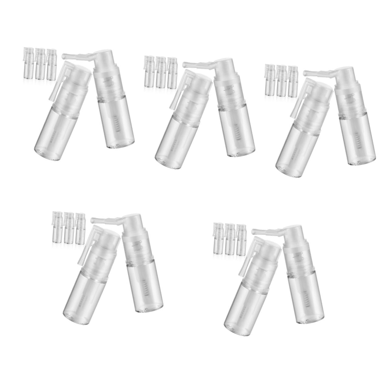 WOONEKY 5er-set Kompakt-sprühflaschen 14 Ml Reise-kulturflaschen Sprüher Haarfaser-pump- Friseur-reiseflasche Für Trockenshampoo 5 Stück X 5