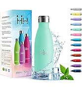 HoneyHolly Trinkflasche Kinder - Trinkflasche Edelstahl - 350ML- Thermosflasche, Vakuum Isolierte...