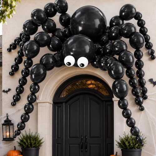 Image of Halloween Link Balloons Spider Balloon Garland Halloween Party Decorations