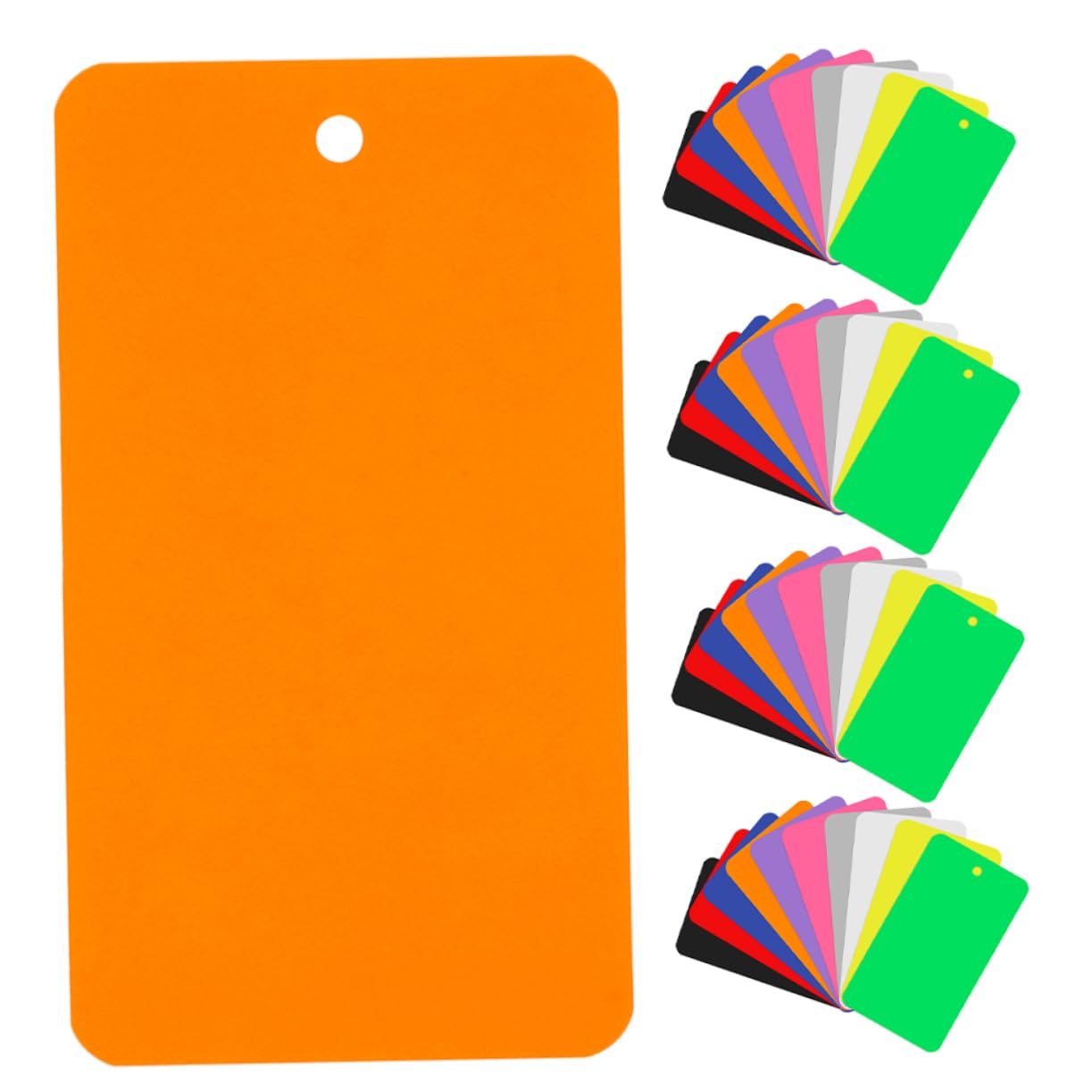 Artibetter 150pcs PVC Hang Tags Packaging Tags for Suitcase Luggage Blank Frosted Clear Material