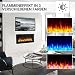 RICHEN Chimenea eléctrica Kuro - Chimenea empotrada (103 cm / 40") Con...