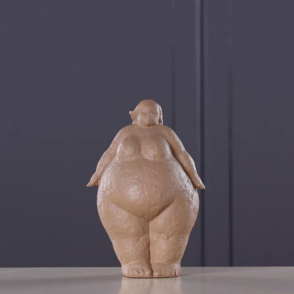 Buy Pinakine® Fat Woman Figure Statue Lady Figurine Sculpture