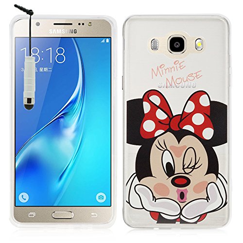 Tienda vcomp® Transparente Silicona TPU Funda Carcasa con diseño de Dibujos Animados Disney para Samsung Galaxy J5 (2016)