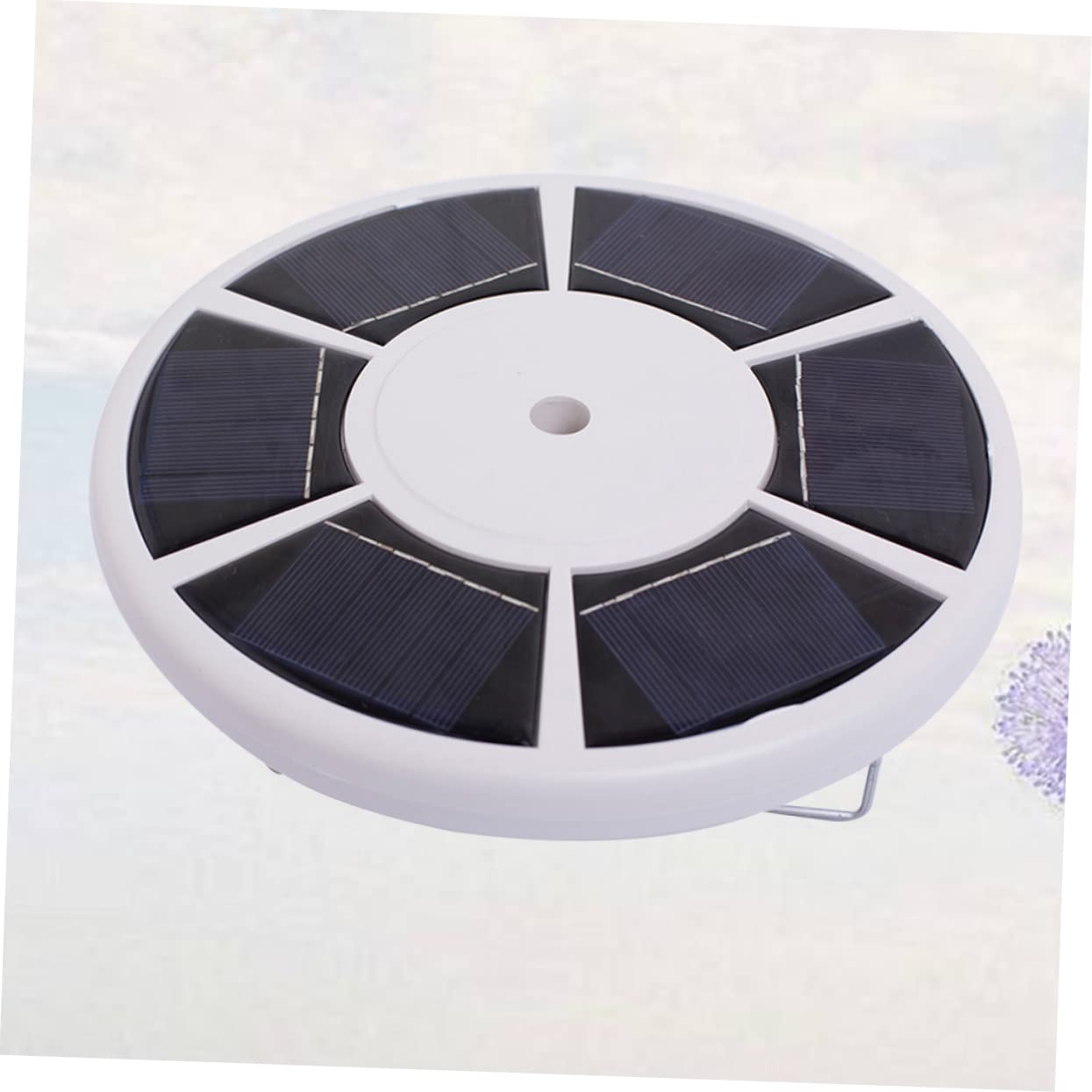iplusmile 26-led Fahnenmast Downlight Solar Außenbeleuchtung mit Kunststoffgehäuse und Haken Verschleißfest und Einfache Installation für Outdoor Bereich Weißes Design