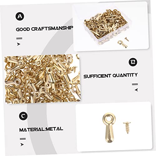 Image of 160pcs Turn Buttons for Picture Frames Photo Frame Hardware with Screws for Easy Installation and Removal Backing Clips for Hanging Photos and Artwork