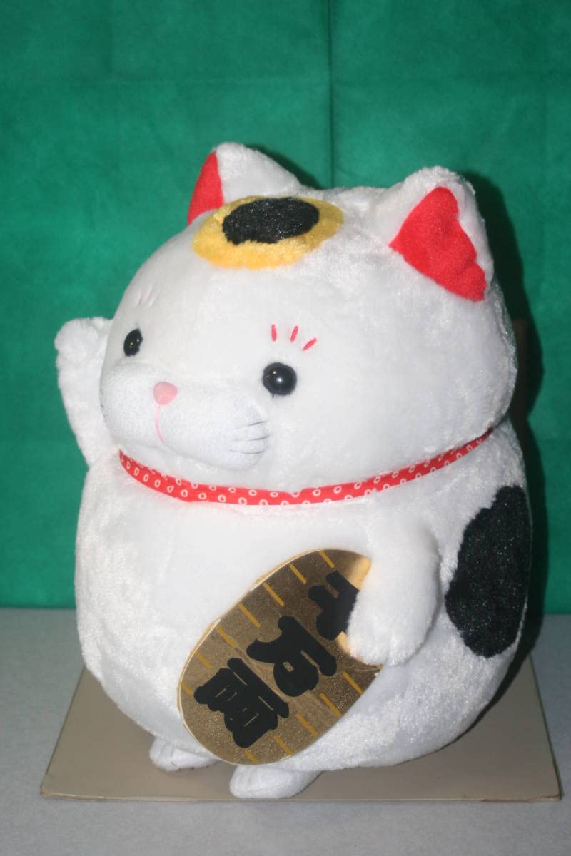 新品未使用 ひげまんじゅう 招き猫弐 鯛もち 黒豆 ぬいぐるみ ひげ