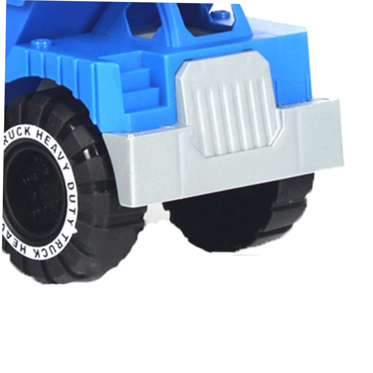 FRCOLOR Camión Excavadora de Juguete de Plástico 3piezas Azul para Niños