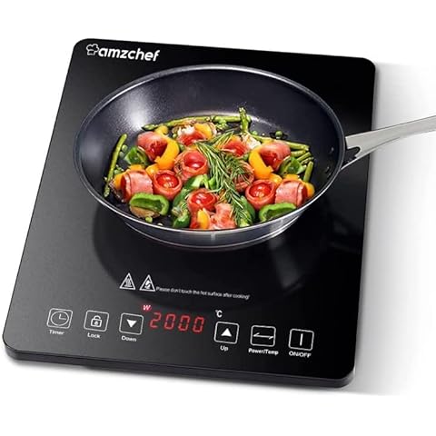 Placa Inducción Portatil AMZCHEF 2000W Cover