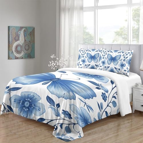 Housse de couette fleurs 3D de qualité supérieure en microfibre soyeuse