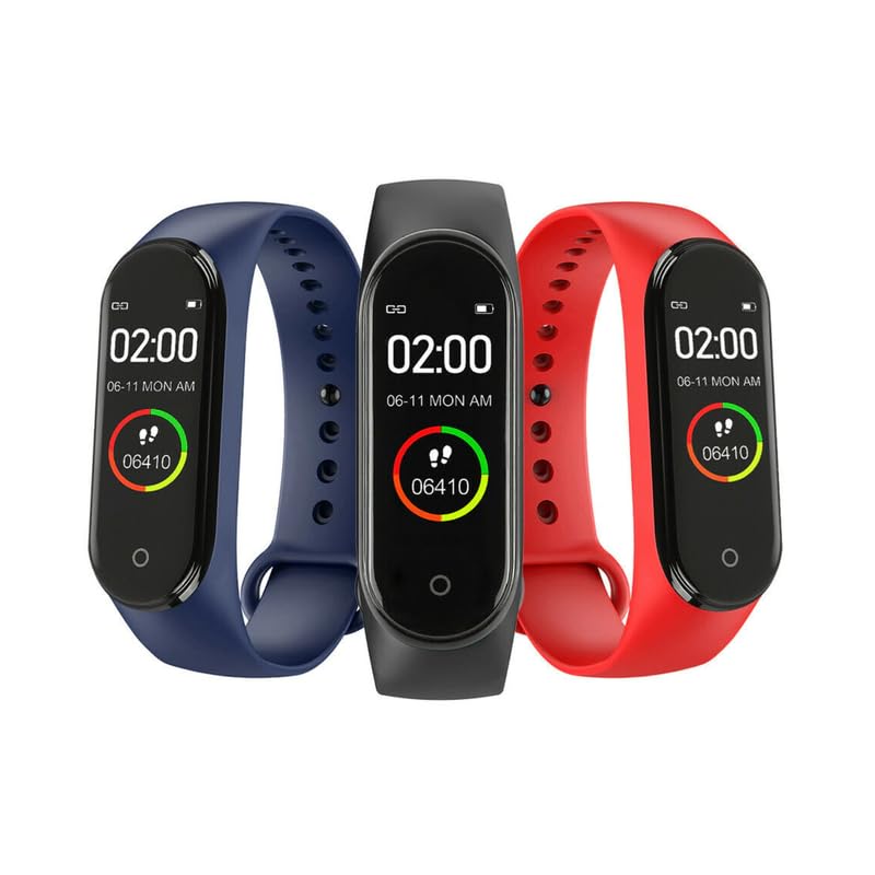 Smart Watch - M4 Smart Watch for Men Women Calories Blood Pressure Heart Rate Monitor Fitness Watch Fitness