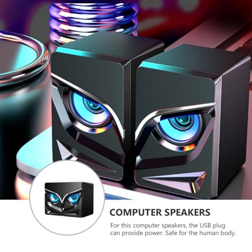 Altavoces USB para ordenador de escritorio con sonido de graves profundos de plástico resistente 3