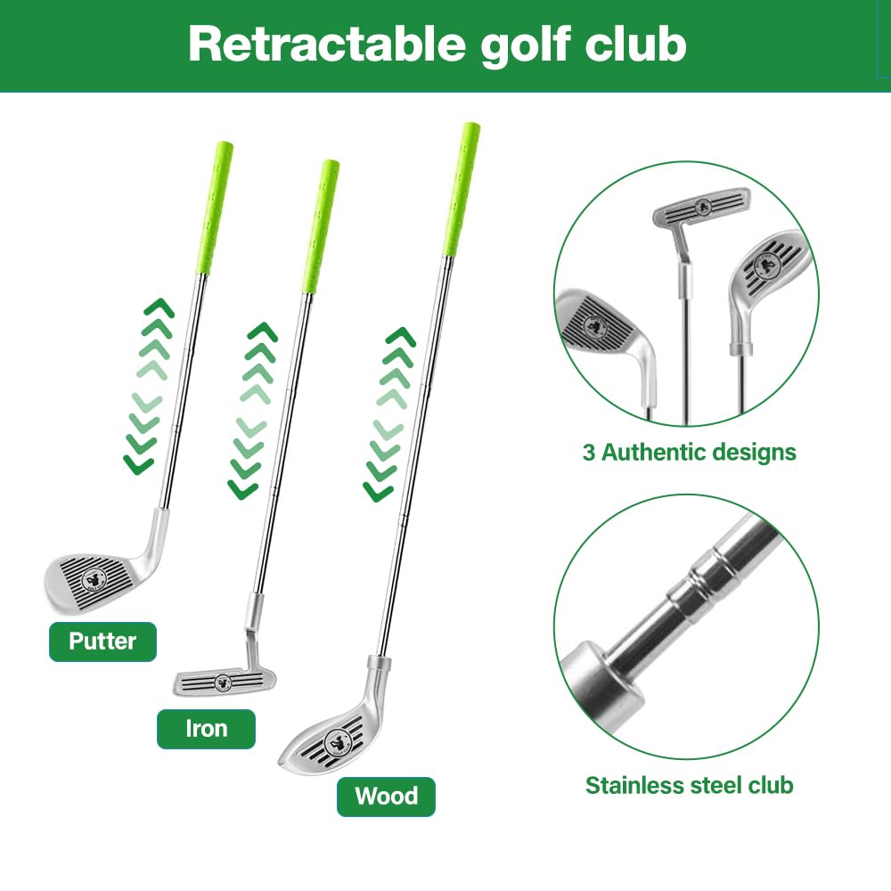 YANGUN Upgraded Kids Golf Set, Toddler Golf Set, Led Light Up Night Golf Balls with Automatic Golf Returner, Indoor Outdoor Sports Toys for Boys and Girls Aged 3+ - Image 3