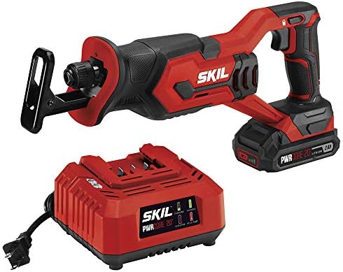 SKIL 20V Compact Reciprocating Saw Includes 2.0Ah PWR CORE 20 Lithium Battery and Charger - RS582902