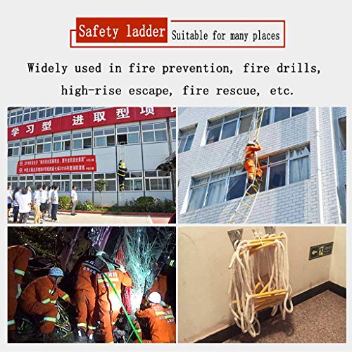 Soft Safety Ladder Fire Emergency Rope Ladder, Soft Safety Escape Ladders,Outdoor Lifesaving Home Climbing Engineering Ladder,Children Climbing Frames Fire Escape Ladders (Size : 5m)