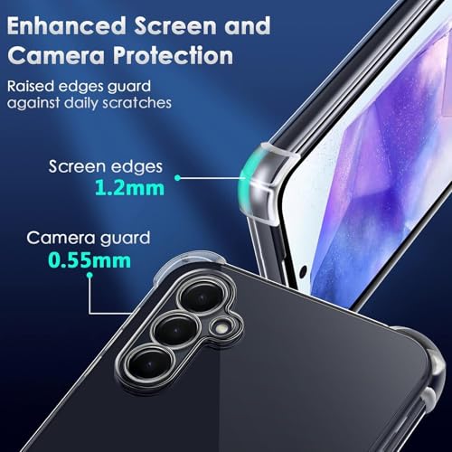 Image of BOXXO Flexible Back Cover for Samsung Galaxy M35 5G | Back Cover Transparent Clear Shockproof Case Four Corner Protection | Slim Protective Mobile Phone Cover for Samsung Galaxy M35 5G
