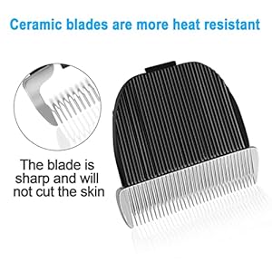   Audoc-3Pack-Dog-Grooming-Clipper-Blades-Compatible-with-ONEISALL-Dog-ClippersLow-Noise-Dog-ClipperMade-of-Stainless-Steel-Pet-Clipper-Blade