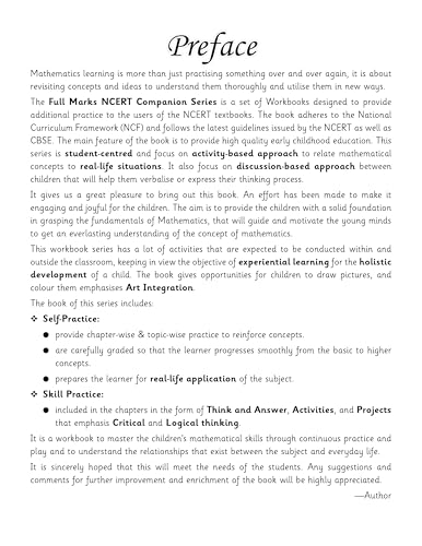 Image of Full Marks Mathematics Workbook (With Activities) Class 6 | Based on NCERT Textbook Ganita Prakash and CBSE Syllabus | Includes Chapterwise Summary, Solved Q /A, Practice Papers and More