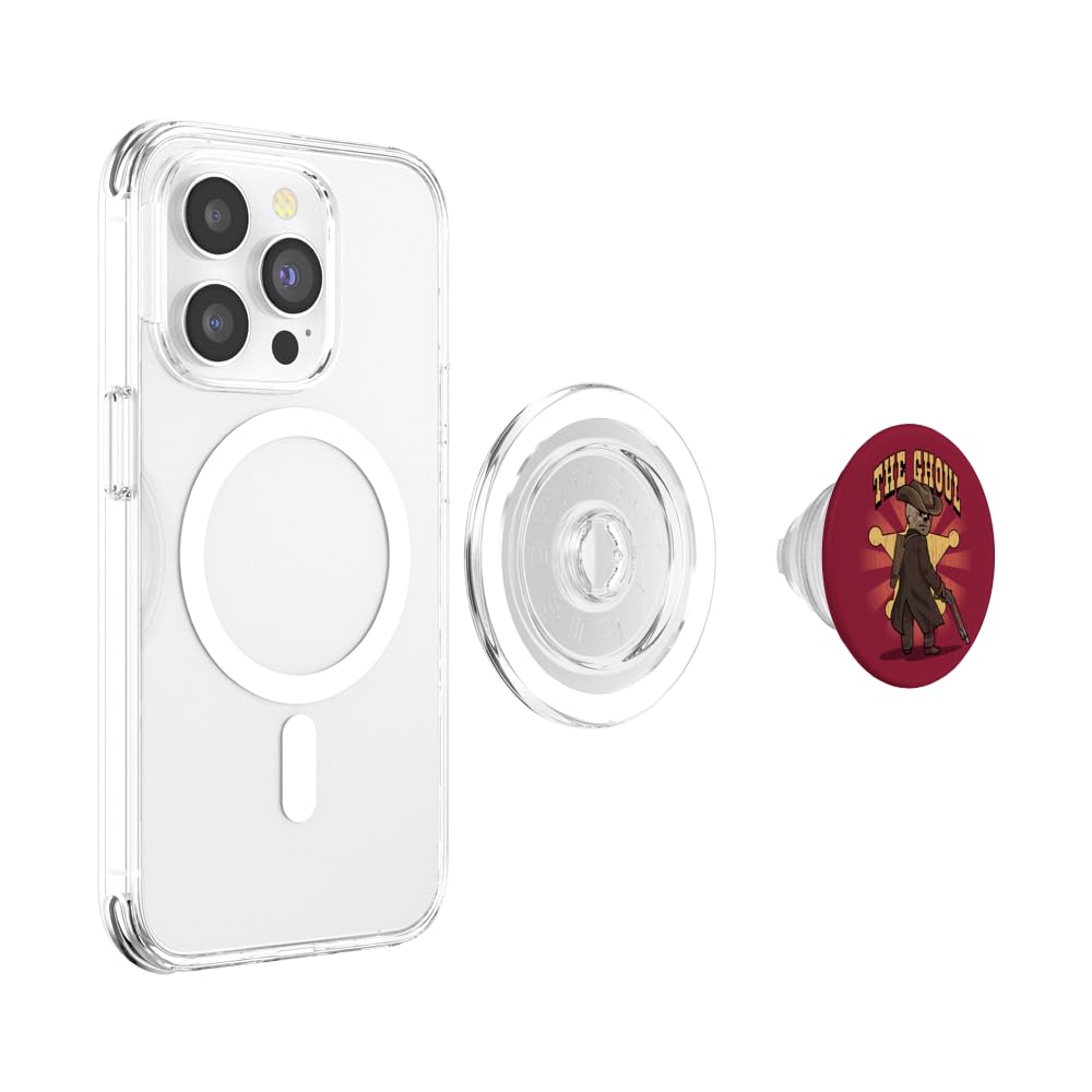 Fallout - The Ghoul Vault Boy PopSockets PopGrip for MagSafe, Clear - Image 3