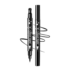 Aislor 4 in 1 Fun Eyeliner Stamp Stars Flowers Hearts Moon Waterproof Quick Dry Winged Liquid Eyeliner for