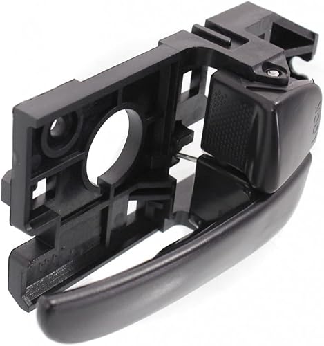 Miniatura 10 de Para Hyundai Elantra 2001-2006 Manija de puerta lado del conductor y del pasajero  Par  Trasera  Interior negro  Con botón de bloqueo de puerta