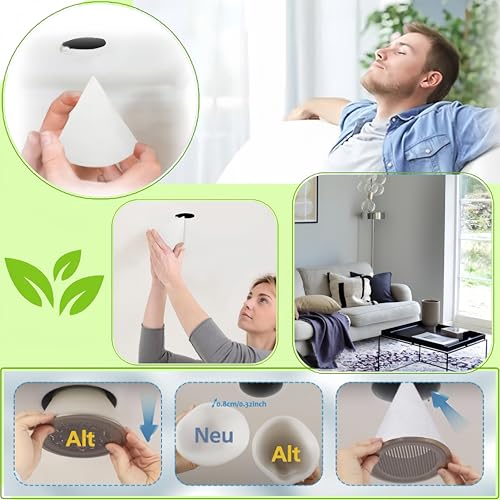 Ymswjgj 12 Stück Abluftfilter Kegelfilter Lüftungsanlage Ersatzfilter für Lüftungsanlage Filter Lüftungsanlage Ersatz DN 125 Kegelfilter Filterklasse DN125 Kegelfilter DN 125 G4 Filter Lüftungs