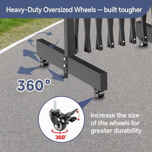 POSTYBAY 11FT Industrial Expandable Barricade with Wheels by POSTYBAY - Used condition - Image 3