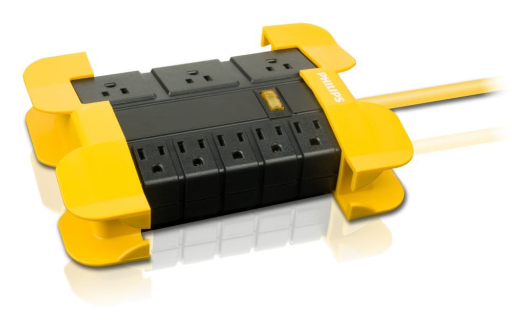 Philips 8OUTLET Power Strip 15 Amp 6FT Cord