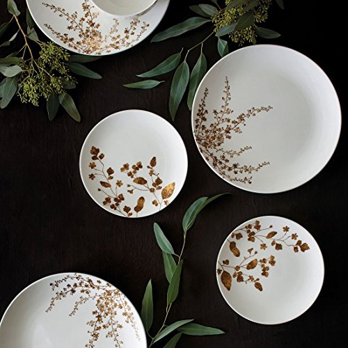 Wedgwood Vera Jardin Salad Plate 8", White And Gold #TOP2