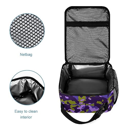 WCEECE Camouflage Enfants Sac À Dos Et Lunchbox Filles Crayon Cas-Primaire Sac D'école Enfants Sac À Dos Grand Sac À Dos Cartable Ensemble – vue 6