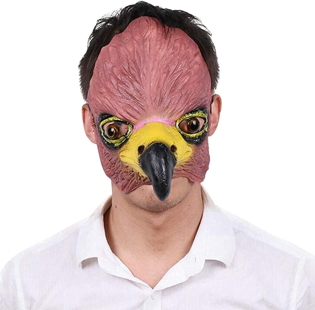 高級 ハロウィーンメイクアップパーティーマスクイーグルの形の半分の顔マスカレードマスクハロウィーンのテーマパーティーコスプレマスクダンスメイクアッププロップ Color A