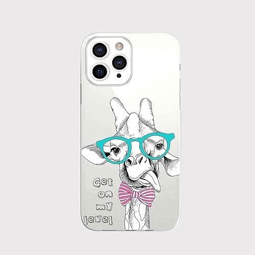 Miniatura 41 de Blingy's Funda para iPhone 13 Pro (6.1 pulgadas), lindo patrón de cerdo divertido estilo animal de dibujos animados, transparente, suave TPU funda