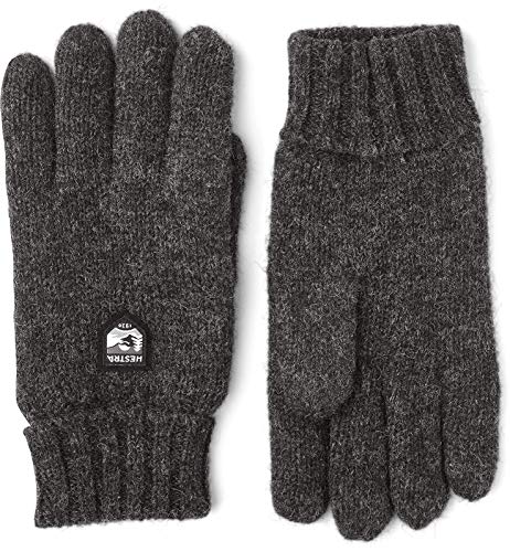 Hestra Unisex Basic Wool Glove I Cold Weather Wool Gloves For Everyday - Charcoal - 8 #TOP14