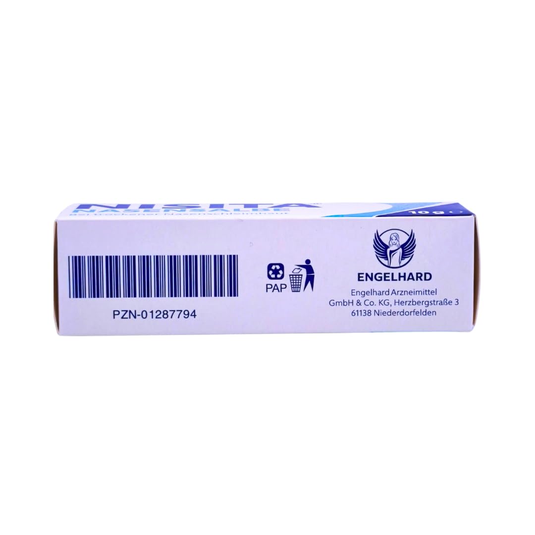 Nisita Nasensalbe 2x 10 g I Befeuchtet & pflegt trockene Nasenschleimhaut I Löst Borken & Krusten I Konservierungsstofffrei I Für Säuglinge, Kinder & Erwachsene I Spar-Set plus Pharma Perle give-away