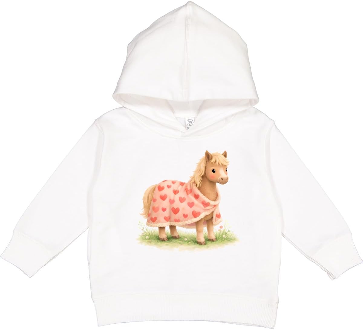 inktastic Cute Pony with Heart Blanket Toddler Hoodie